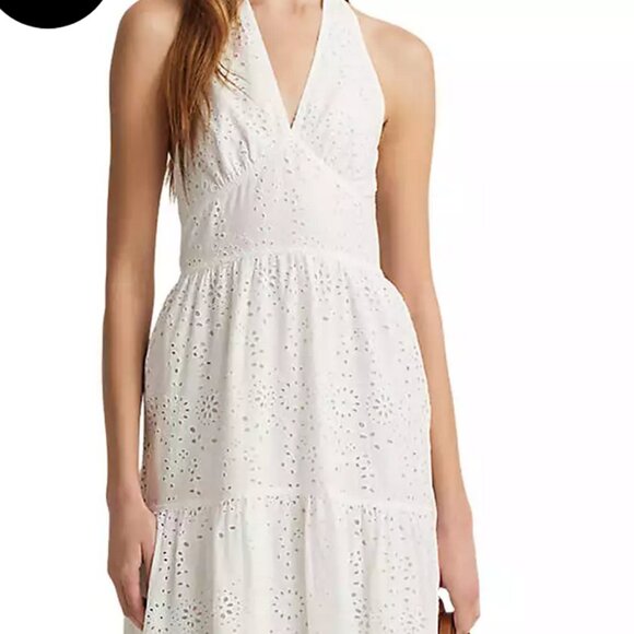 Ralph Lauren Cotton Eyelet Halter Dress; NWT; Size 8 - Picture 6 of 6
